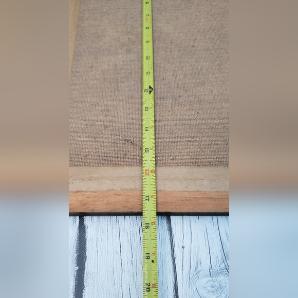 Vtg. Red Velvet Framed 1913 Mercer Wall Decor on Metal - Picture 7 of 8